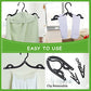 24 Pieces Folding Travel Hangers Foldable with Clips Portable Collapsible Coat Hanger Travel Drying Rack for Clothes