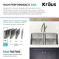 Stainless Steel 33 in Double Bowl Undermount Sink KA1UD33B