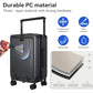 SOKOK Front Pocket Luggage Wide Handle with Spinner Wheels 24''