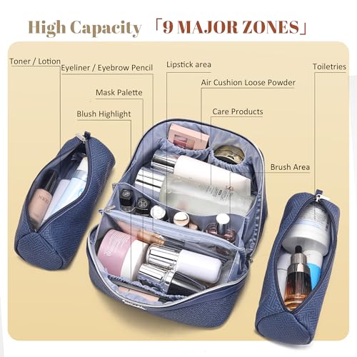 Travel Makeup Bags for Women (3 Count)