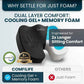 Extra Large Gel & Memory Foam Seat Cushion