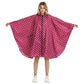 Rain Poncho Jacket Coat Hooded Zipper Style for Women