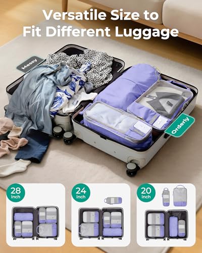 6 Set Compression Packing Cubes for Travel (6 Count)