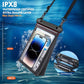 Large Floating Waterproof Phone Pouch [with Sealing Strip] Black