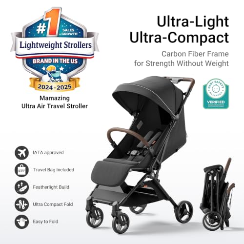 Ultra Air Lightweight Baby Travel Stroller with Carbon Fiber Frame