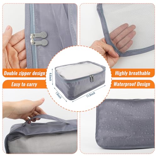 6Pack Small Mesh Packing Cubes Travel (12 Count)