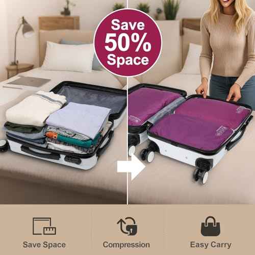 Compression Packing Cubes for Travel (4 Count)
