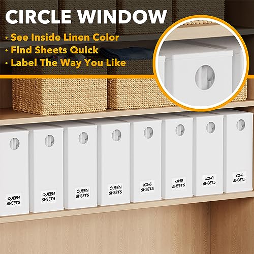 8 Pack Bed Sheet Organizers and Storage