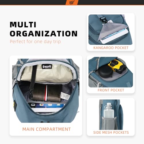 Sling Bag RFID Crossbody Sling Backpack Cross Body Shoulder Bag Travel Hiking Daypack for Women Men