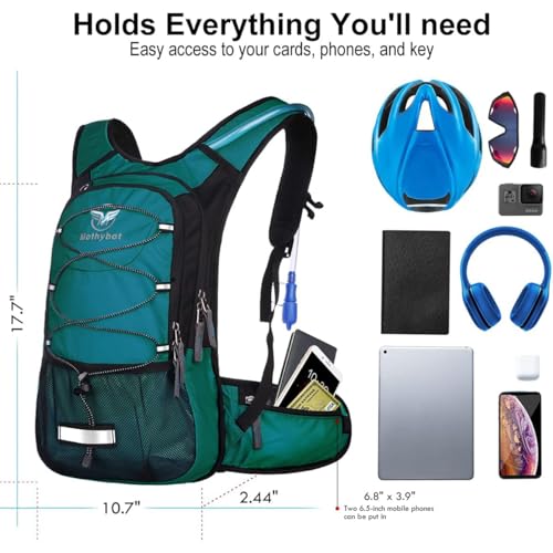 Insulated Hydration Backpack Pack with 3L BPA Free Leak Proof Water Bladder