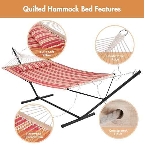 Outdoor Hammock with Stand 12FT