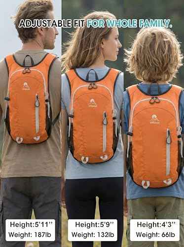 Foldable Small Hiking Backpack with 3 Strap Pockets