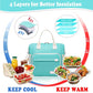 Preppy Lunch Box for Women Aesthetic Insulated Lunch Bag for Young Ladies Female