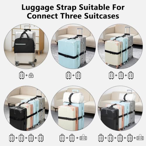 5 Packs Luggage Straps for Suitcases