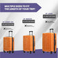 Matrix 25 Inch Medium Checked Luggage Expandable Hardside Upright Suitcase with 360° Spinner Wheels