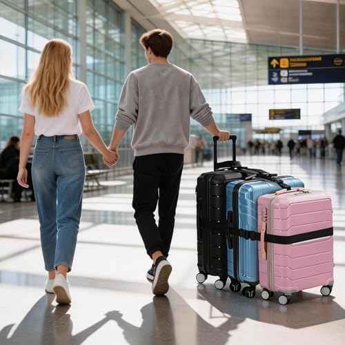 3 Packs Luggage Straps for Suitcases