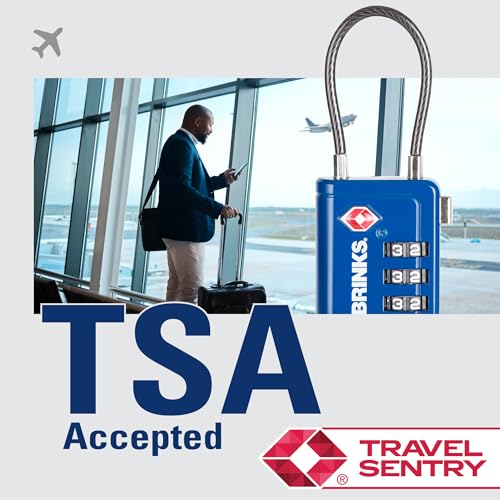 TSA Accepted Indicator Luggage Lock (4 Count)