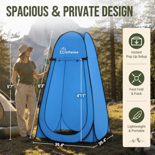 Pop Up Shower Tent for Camping Essentials