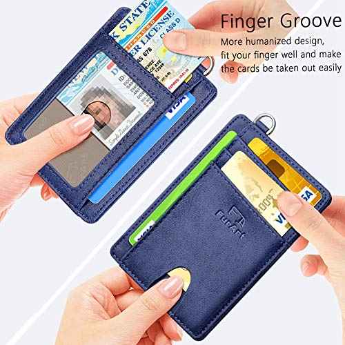 Slim Minimalist Wallet RFID Credit Card Holder for Men