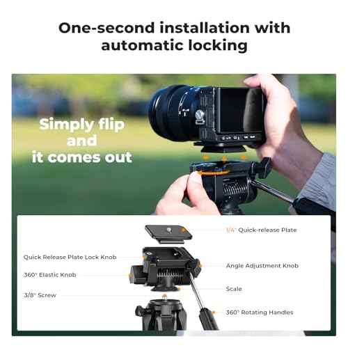 75" Aluminum Camera Tripod