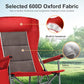 Oversized Camping Chairs High Back Heavy Duty Lawn Chair 500LBS