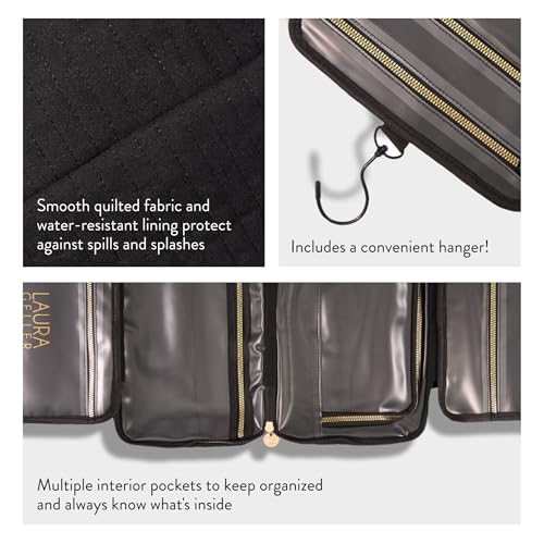 Quilted Folding Travel Makeup Bag