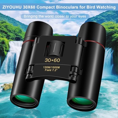 Compact 30x60 Binoculars for Adults and Kids