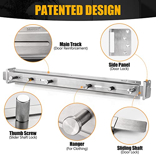 Door Barricade Bar with Door Hook Door Hanger