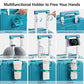 24 Inch Checked Luggage with Cup Holder and USB Ports