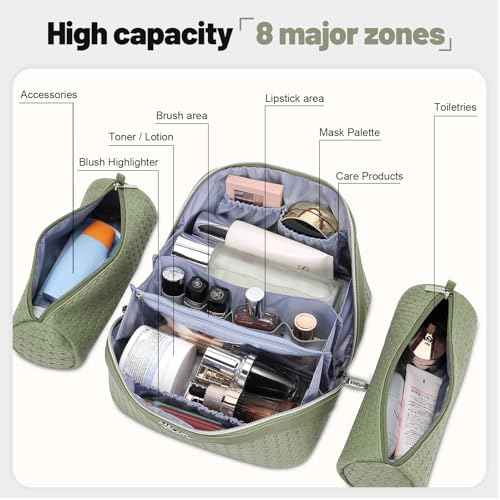 Travel Makeup Bag Cosmetic Bags for Women (3 Count)