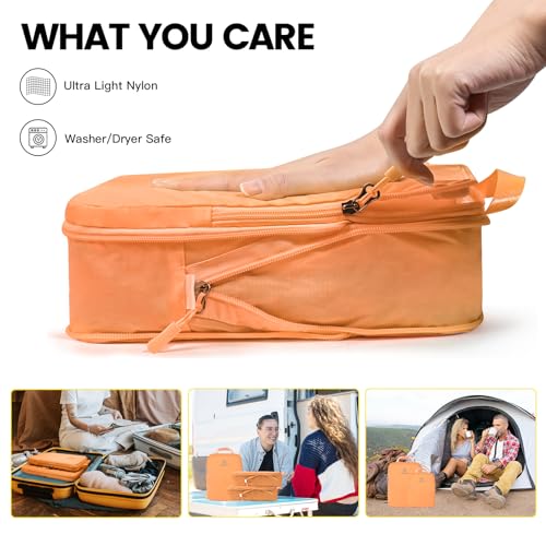 Lightweight Compression Packing Cubes for Suitcases (7 Count)