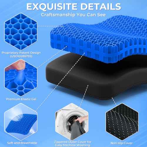 Gel Seat Cushion for Long Sitting