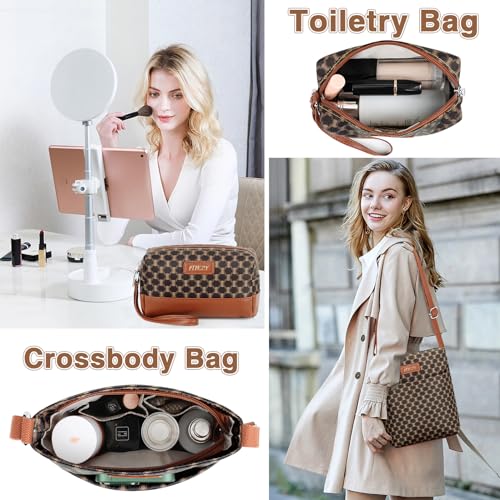 Weekender Bag for Women 21.5" Travel Duffel Large Carry On Bag 3PCS (3 Count)