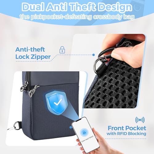 Sling Bag Anti Theft Sling Crossbody Bag for Women Men