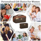 Initial Makeup Bag Personalized Gift for Women Teen Girls