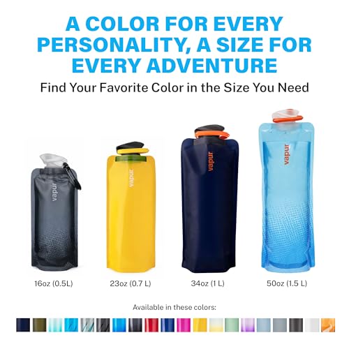 Collapsible Water Bottle with Carabiner