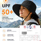 Water Resistant UPF 50+ Sun Bucket Hat Packable Brimmed for Women Men Black