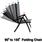 Heavy Duty Durable Adjustable Reclining Folding Chair Outdoor Indoor Garden Pool (1)