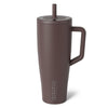 BrüMate Era 40 oz Tumbler with Handle and Straw | 100% Leakproof Insulated Water Bottle Tumbler with Lid and Flexible SoftSip Straw | Made of Stainless Steel | Cup Holder Friendly | 40oz (Java)