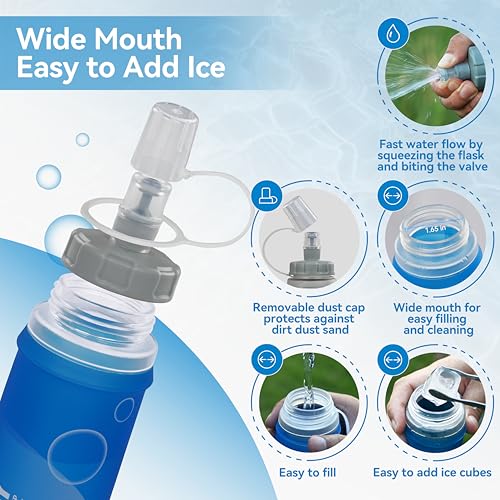 Soft Hydration Flask with Wide Mouth (2 Count)