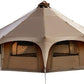 MC TOMOUNT Canvas Tent Bell Tent 16.4ft*9.2ft with Stove Jack for Glamping Family Camping Zipped Removable Floor