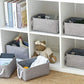 Foldable Small Storage Baskets with Strong Cotton Rope Handles [6 (6 Count)