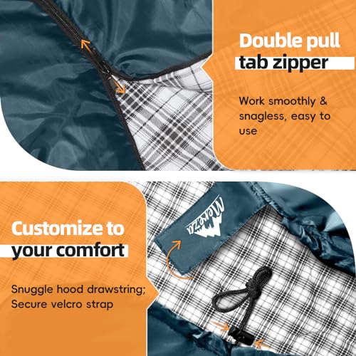 Flannel Sleeping Bag for Adults XL