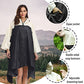 Adult Rain Poncho Waterproof Hooded Zipper Raincoat with Pockets