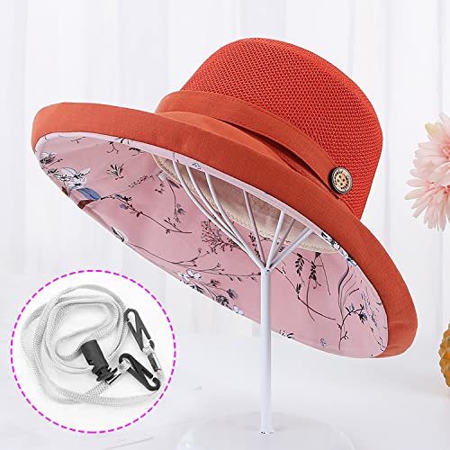 Women Summer Wide Brim Sun Hat Bucket Fishing Hats UV Protection
