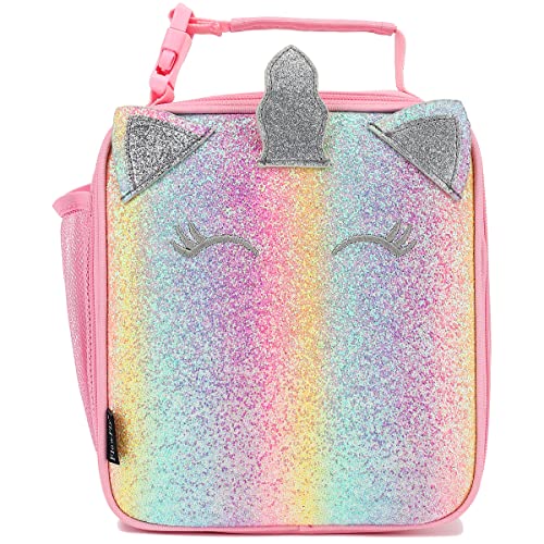 Kids Lunch box Insulated Soft Bag Mini Cooler Back to School Thermal Meal Tote Kit for Girls