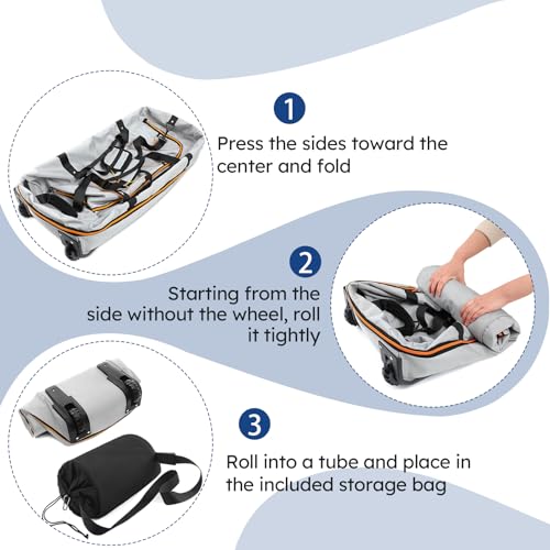 110L Expandable to 140L 32” Foldable Oxford Soft