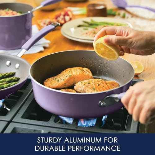 Cucina Nonstick Cookware Purple Pots and Pans Set