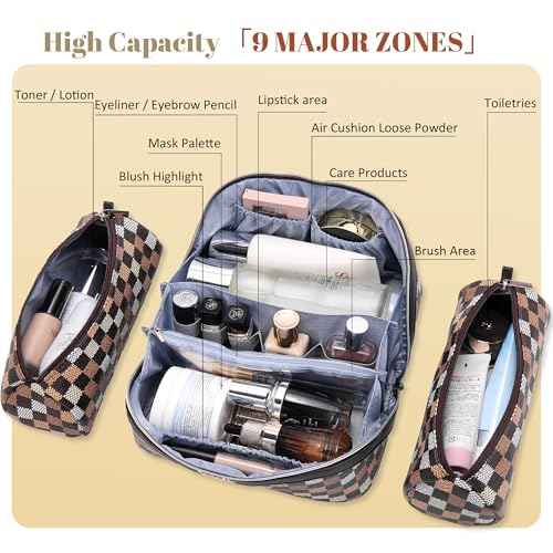 Travel Makeup Bag Organizer Cosmetic Bag (3 Count)