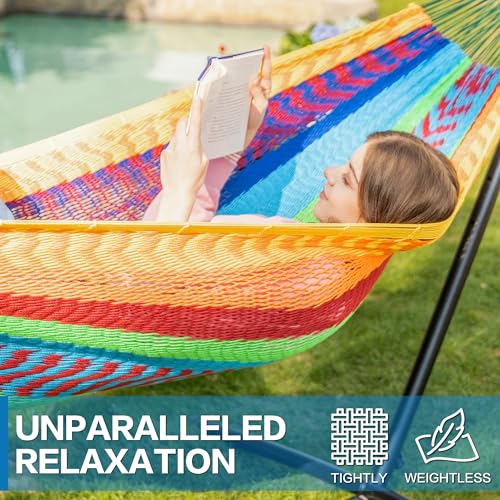 Double Hammock with Stand for Outside